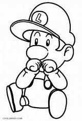 Luigi Coloring Pages Baby Printable sketch template