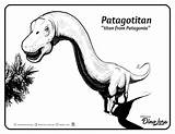 Patagotitan Dinosaur sketch template