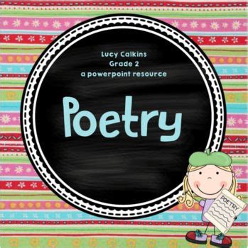 lucy calkins poetry grade  entire unit lesson plan  lucy
