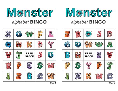 printable alphabet bingo cards  douglas southards coloring pages