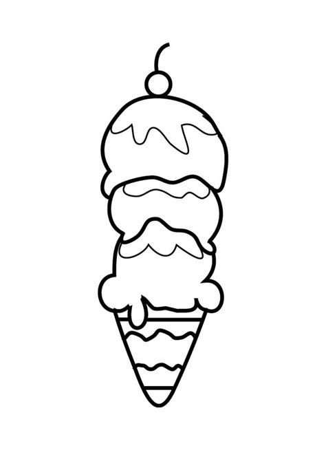 ice cream coloring page  kids coloring sky