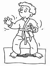 Coloring Martial Karate Bestcoloringpagesforkids sketch template