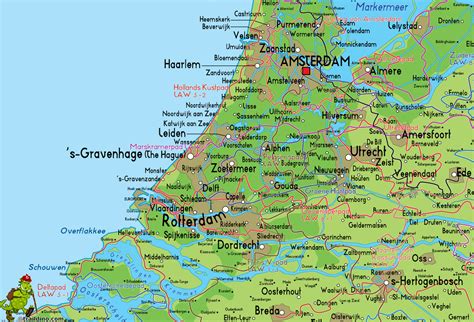 holland karte zeeland holland karte