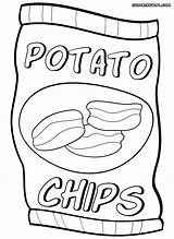 Chips Coloring Pages Potato Chip Colouring Printable Food Teckningar Fylla Print Se För Bildresultat Popular Google sketch template