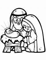 Jesus Coloring Nativity Baby Scene Mary Joseph Cliparts Clipart Fxy Source Favorites Add sketch template