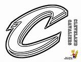 Coloring Pages Cavaliers Cleveland Cavs Getdrawings sketch template