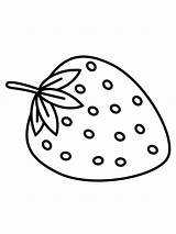 Coloring Berries Getdrawings Pages Strawberry sketch template