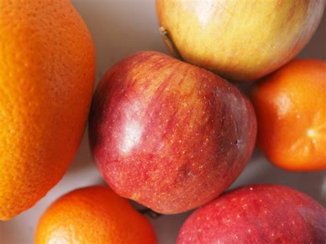 images oranges pommes vecteurs   psd gratuits