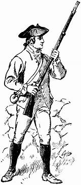 Colonial Clipart Soldier Minuteman Revolutionary Revolution American Man Etc Cliparts Clip Militia Clipground Barnes Rifleman Usf Edu During Original Patriotic sketch template