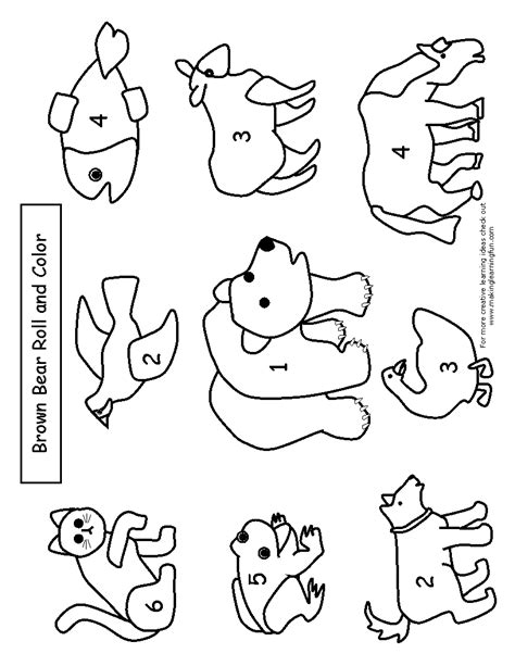 brown bear brown bear     coloring pages