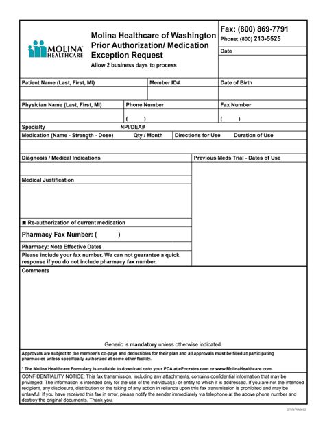 Washington Form Molina Fill Out And Sign Printable Pdf Template Signnow