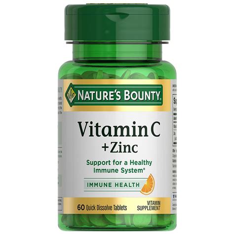 natures bounty quick dissolve vitamin   zinc tablets walgreens