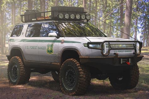 rivian rs  forest ranger edition electric suv hiconsumption