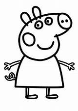 Pig Peppa Coloring Pages Printable Everfreecoloring sketch template