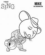 Coloring Sing Pages Movie Popular sketch template