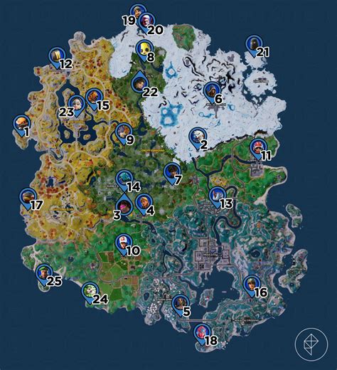 fortnite chapter  season  character locations  map polygon
