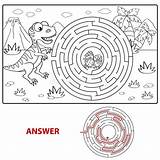 Labirinto Maze Labyrinth Gioco Path Dinosauro Percorso Nest Weg Labyrint Aiuto Ritrovamento Labirynt Nestelen Spel Jonge Geitjes Vindt Coloritura Dinosaurier sketch template