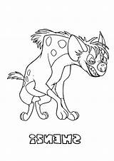 Lion King Hyena Coloring Pages Getcolorings Colo Print Getdrawings sketch template
