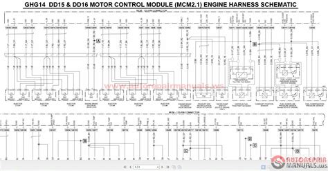 detroit series  ecm wiring diagram