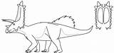 Pentaceratops sketch template