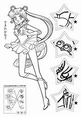 Sailor Soldier Moon Coloring Pretty Book sketch template
