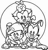 Animaniacs Coloring Pages Kids Bestcoloringpagesforkids Warner Printable sketch template