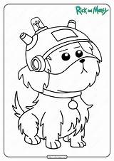 Snowball Snuffles Morty sketch template