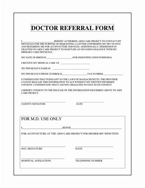 physician referral form template inspirational physician referral form
