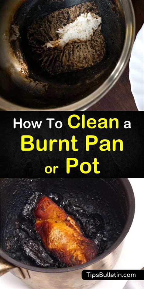 easy ways  clean  burnt pan  pot