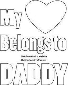 printable coloring pages  valentines day dad