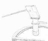 Pump Hand Drawing Sketch Line Outline Water Well Down Getdrawings Stock Paintingvalley Modern sketch template