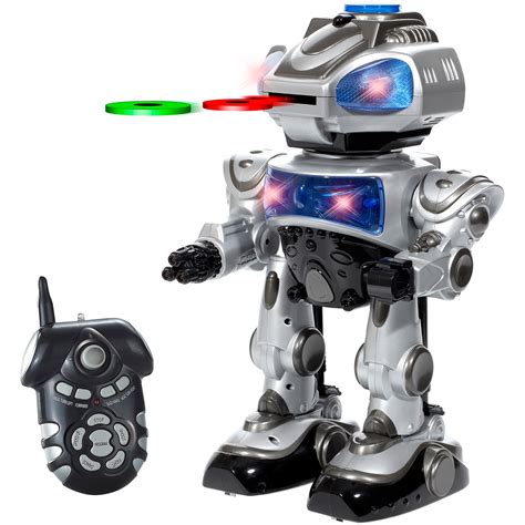 world tech toys robokid programmable disc shooting rc robot walmartcom