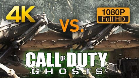 4k Vs 1080p Graphics Comparison Call Of Duty Ghosts