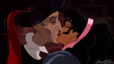 Esmeralda And Frollo Kiss By Airachica On Deviantart