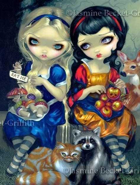 alice and snow white strangeling the art of jasmine becket griffith
