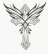 Cross Wings sketch template