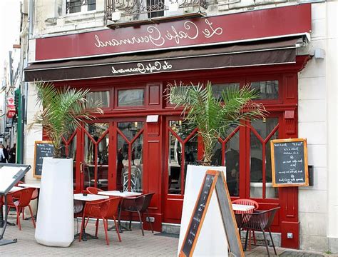 cafe gourmande french cafe bistro france red menu restaurant street cafe pikist