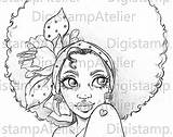 Digi Stamps Carnaval African Meninas Negras sketch template