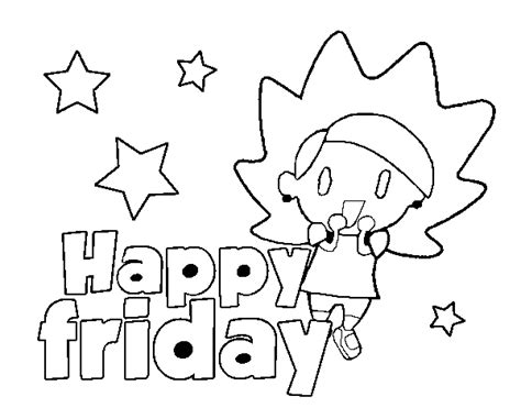 happy friday coloring page coloringcrewcom