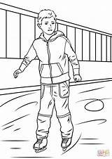 Coloring Ice Skater Boy Skating Pages Printable Drawing Getdrawings Categories sketch template