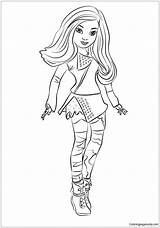 Coloring Descendants Evie Pages Printable Getcolorings Color sketch template