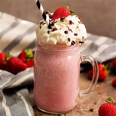 Healthy Strawberry Milkshake Recipe • Unicorns In The Kitchen