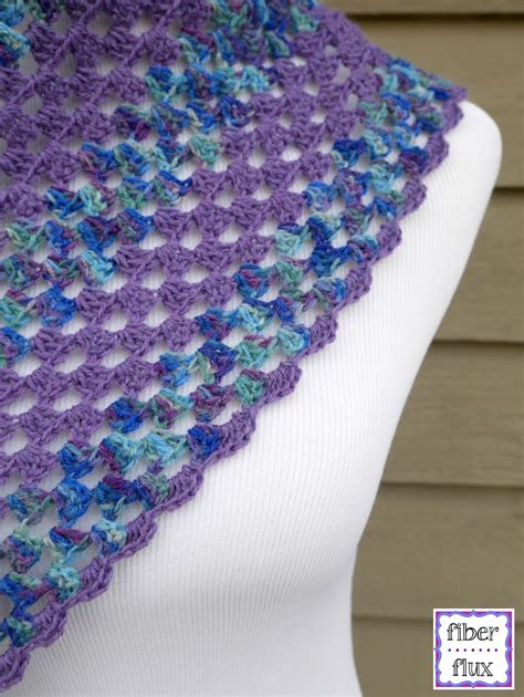 crochet patternlarkspur shawlette fiber fluxadventures