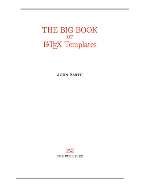 latex templates title pages