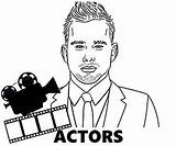 Coloring Pages Actors Famous Celebrities Topcoloringpages People Sheets sketch template