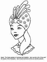 Coloring Pages Greek Hera Goddess Coloringpagebook Zeus Kids Mythology Her Peacock Printable Athena Queen Coloringpages101 Pan Book Poseidon Gods Print sketch template