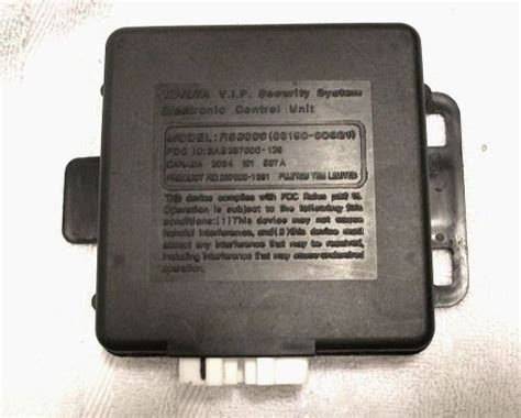 find   toyota rs security system electronic control unit rs  ecu computer