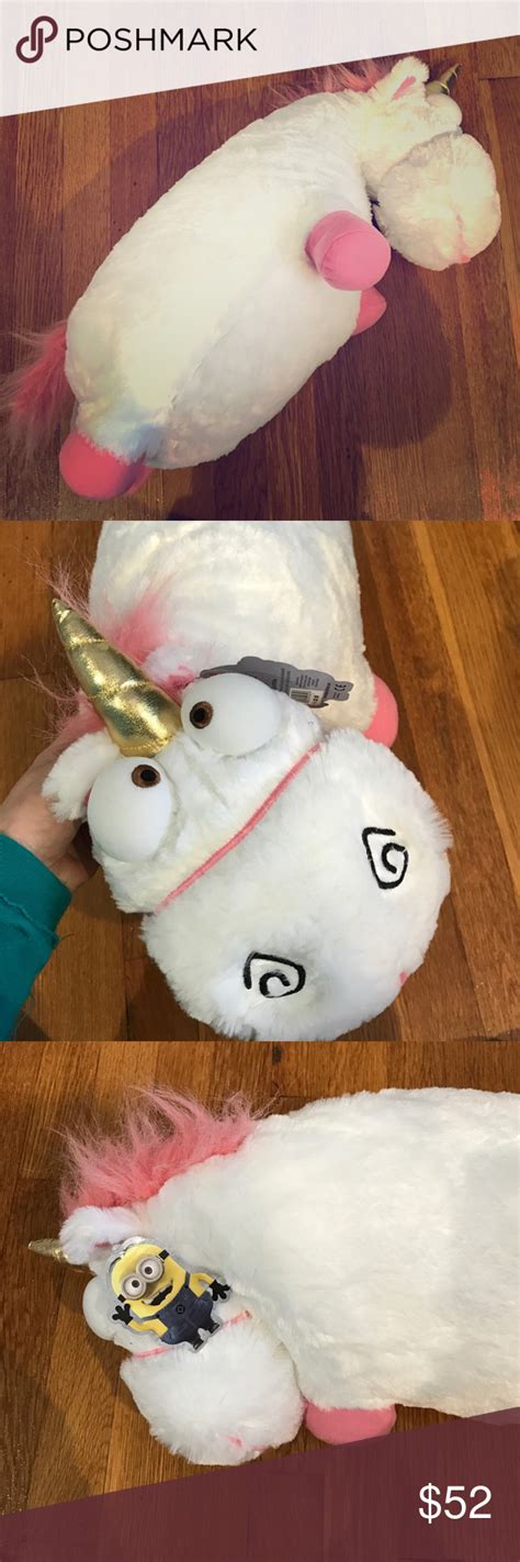 final sale despicable  fluffy unicorn despicable  fluffy