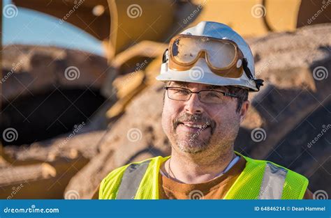 happy construction worker stock photo image  difficult