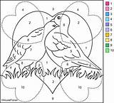 Color Number Valentines Nicole Coloring Valentine Pages Florian February Created sketch template